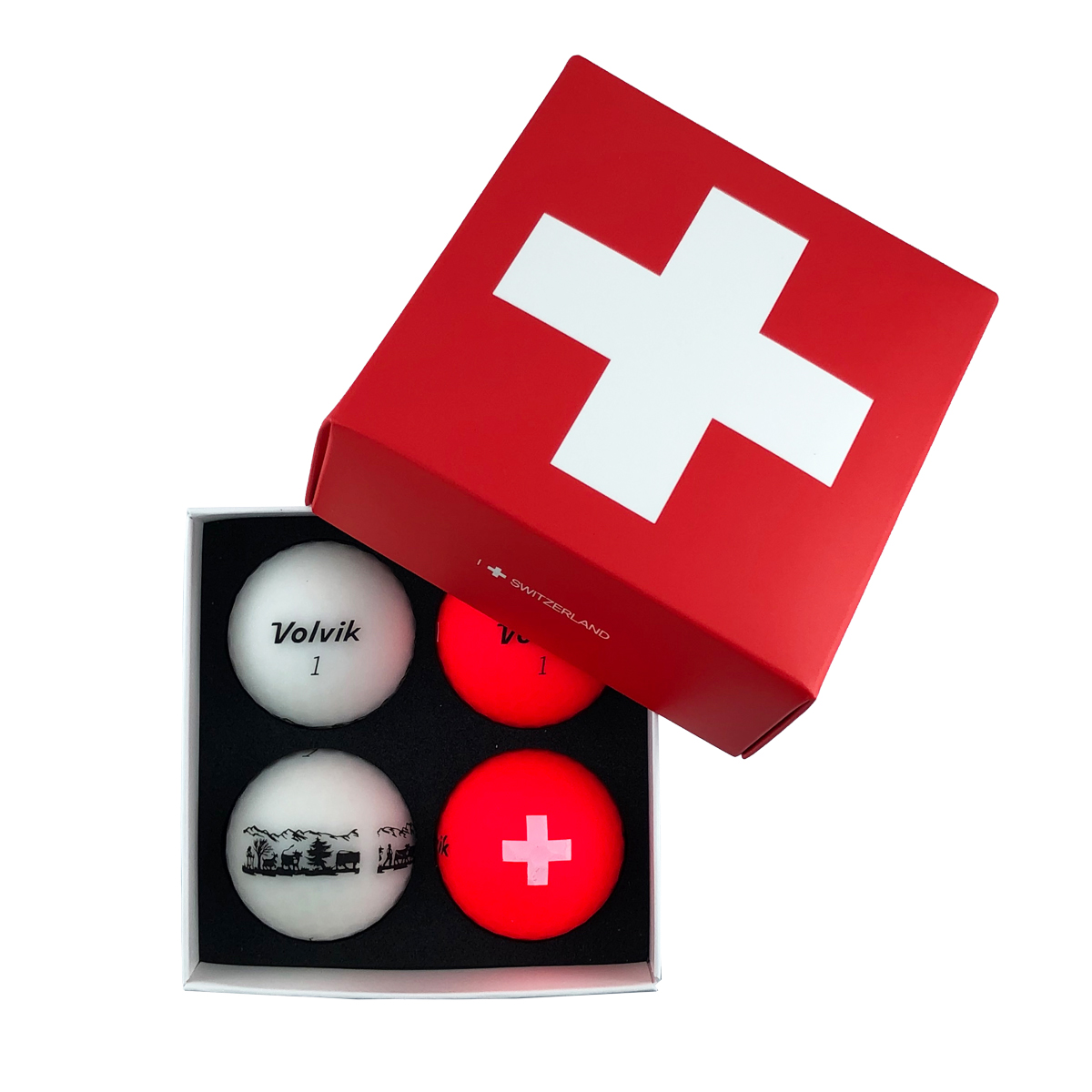 Volvik Swiss Pack VIVID 2x white / 2x red balls 209.000154_1